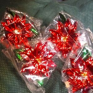 Set of four brand new poinciana napkin rings